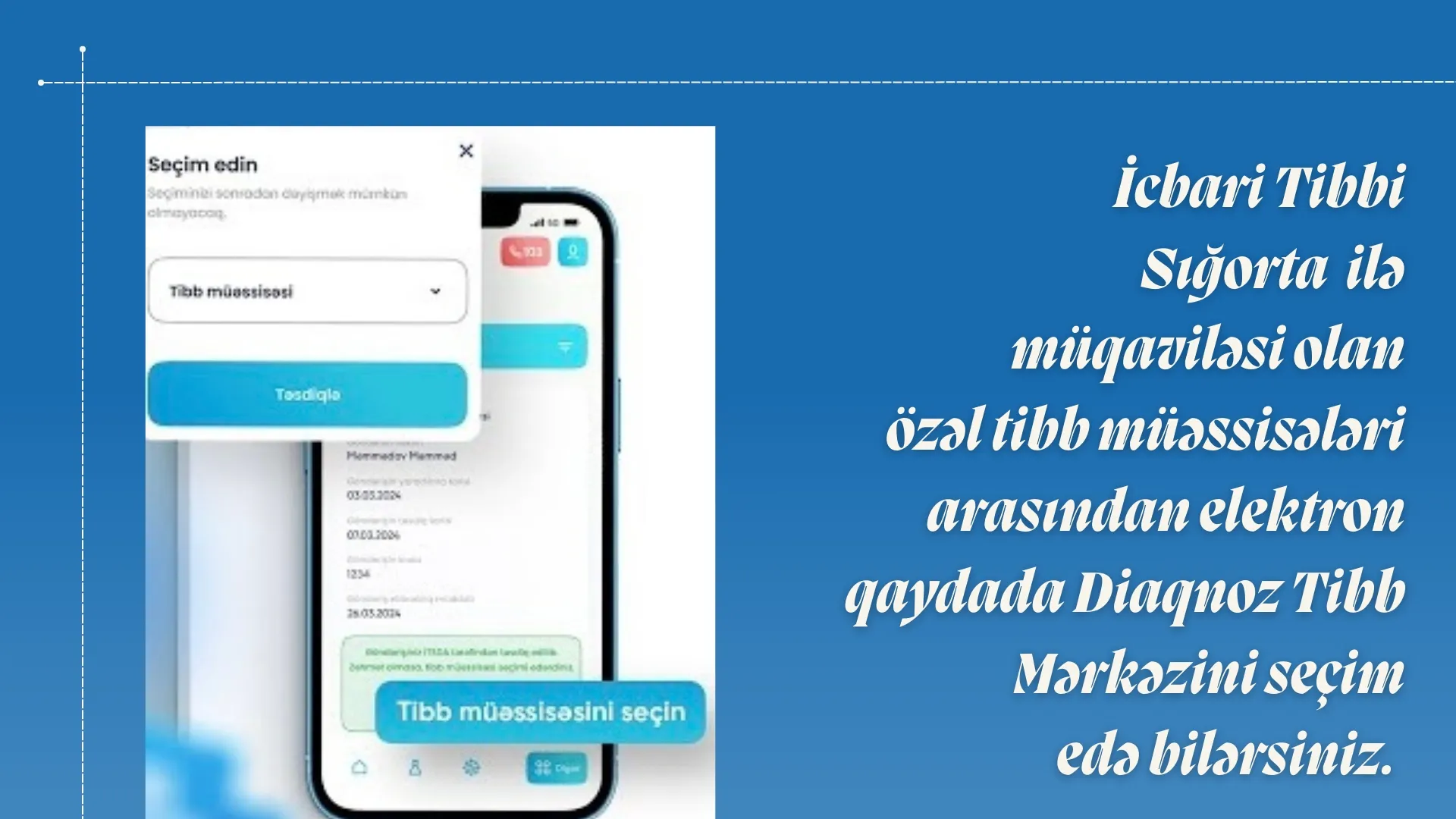 İcbari Tibbi Sığorta ilə müqaviləsi olan özəl tibb müəssisələri siyasında Diaqnoz Tibb Mərkəzini seçim edə bilərsiniz